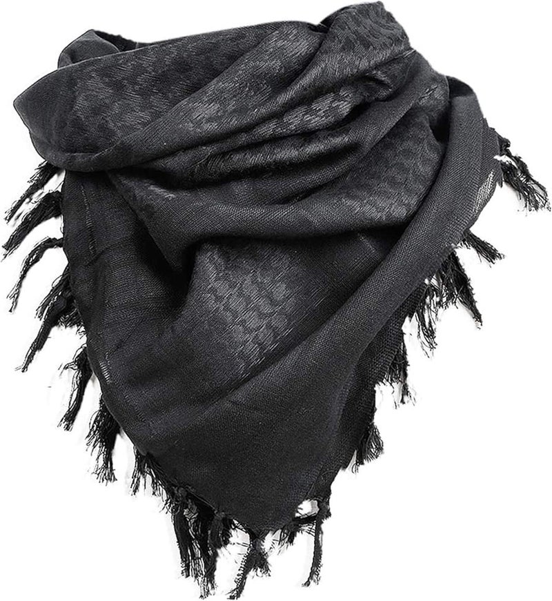 Luxns Store Military Shemagh Tactical Desert Scarf / 100% Cotton Keffiyeh Scarf Wrap for Men And Women - Image 3